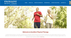 Desktop Screenshot of excellentphysicaltherapy.com